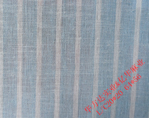 Linen/cotton blended yarn-dyed fabric  L/C20*20